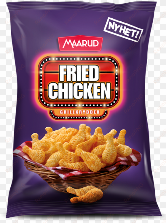 favorite snacks in norway, treats in norway, favorite - maarud fried chicken
