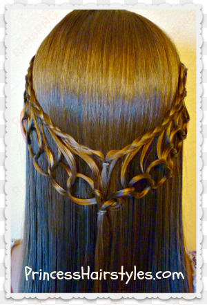 feather chain braid 300×441 pixels - modne fryzury fryzury na wesele jako gość