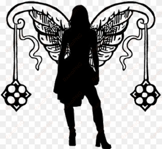 female angel/fairy silhouette 5 by viktoria-lyn on - fairy silhouette png