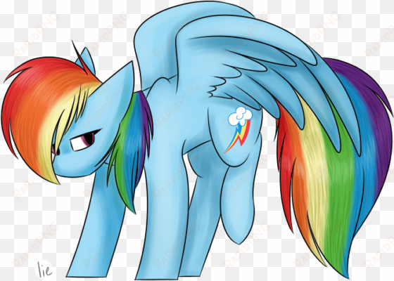 female, looking at you, mare, pegasus, pony, rainbow - cartoon