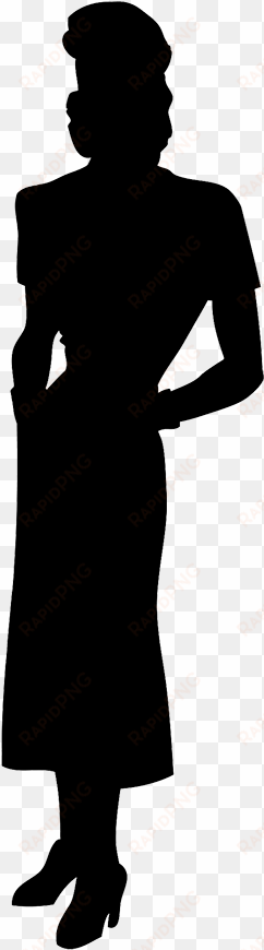 female silhouette - 1940s silhouette