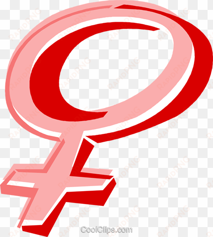 female symbol royalty free vector clip art illustration - símbolo feminino png