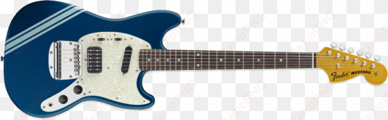Fender Kurt Cobain Mustang Dark Lake Placid Blue - Fender Mustang Candy Apple Red transparent png image