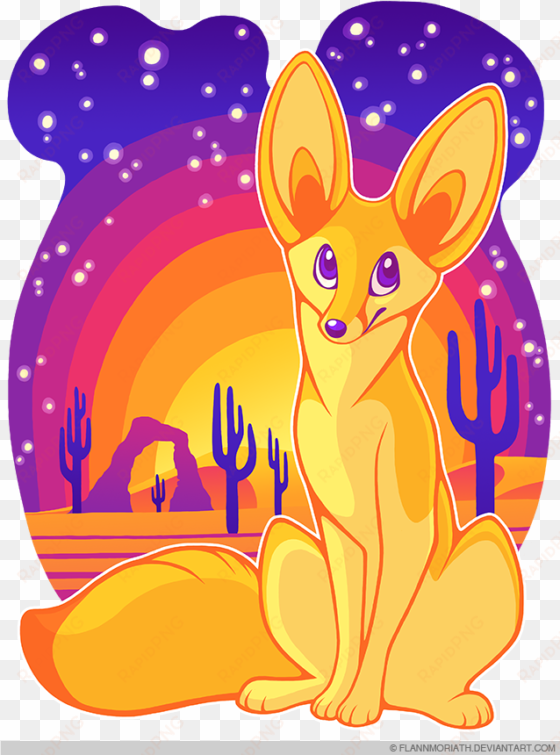 fennec fox in the desert - fennec fox