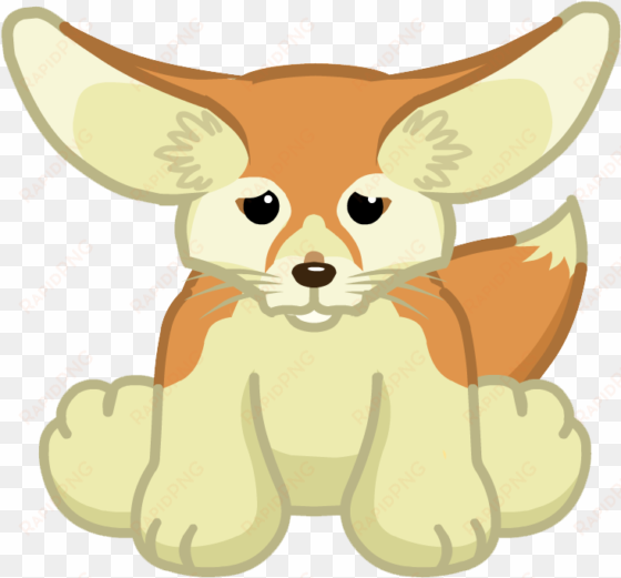 fennec fox transparent background - dog cartoon clear background