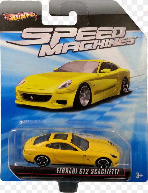 ferrari 612 scaglietti package front - hot wheels ferrari speed machines