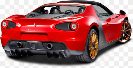 Ferrari Sergio Transparent Background - Ferrari Car Back Png transparent png image