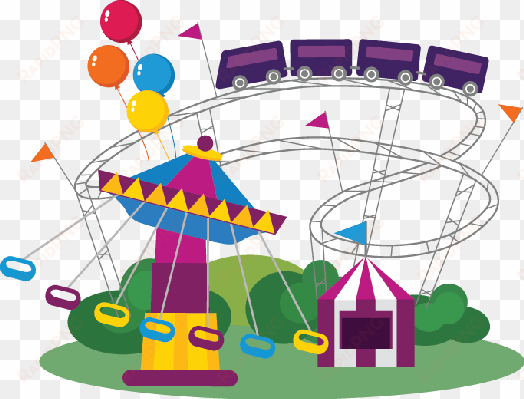 ferris wheel clipart transparent - amusement park clipart png