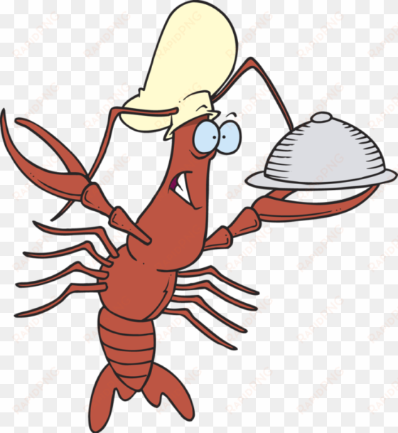 festival clipart id festival - lobster holding a tray