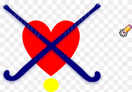field hockey stick heart