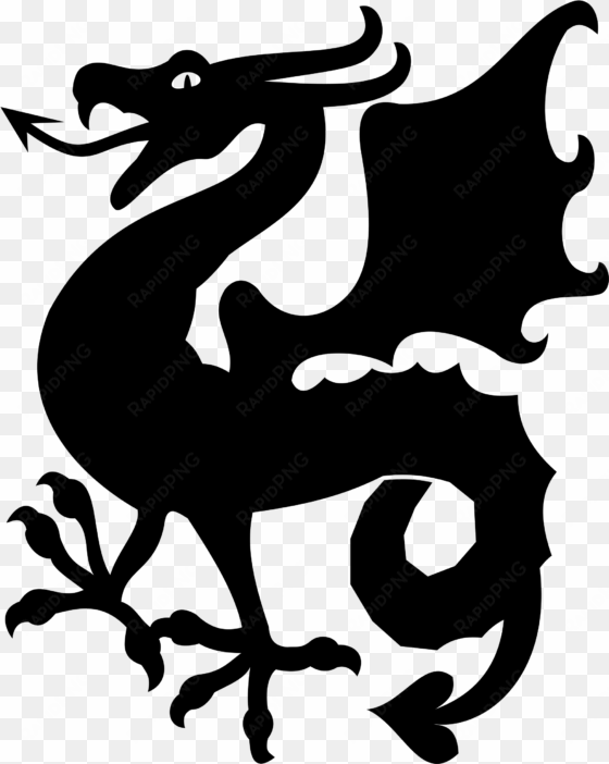 file - dragon silhouette - svg - svg file dragon