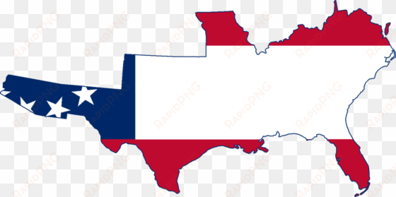 file flag map of the greater confederate states america - confederate states flag map