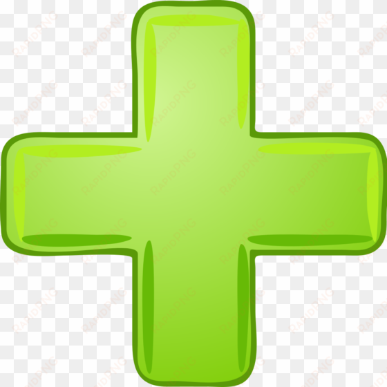 file - green cross - svg - green plus sign