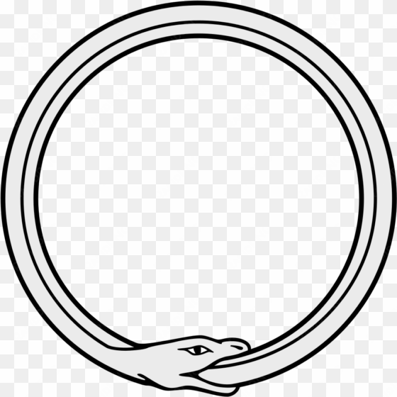 file - ouroboros-simple - svg - snake eating itself drawing