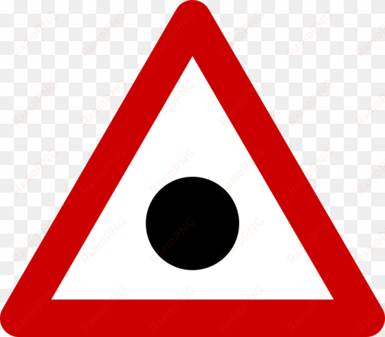 file - warning sign - blind spot - svg - y junction road sign