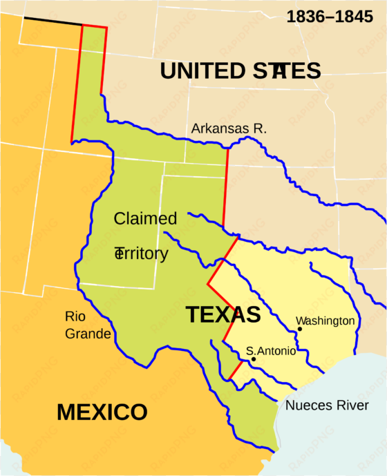 file wpdms republic of texas wikimedia commons - disputed territory with mexico