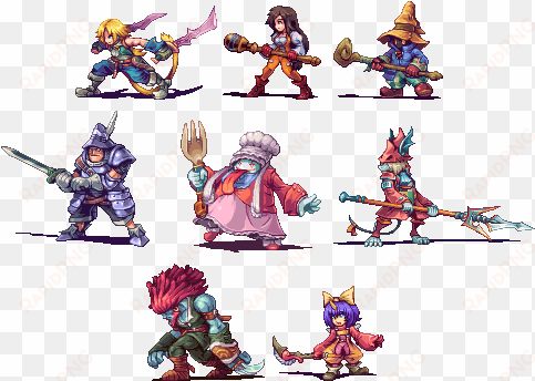 final fantasy, 坂口博信, square enix and 7 others - final fantasy 9 pixel art