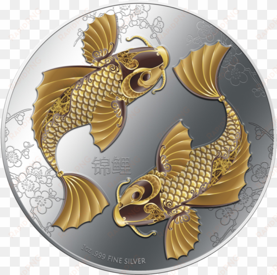 fine silver coloured coin - kenzen koi food primary diet sinking 7mm