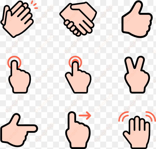 finger clipart clicking - gesture png