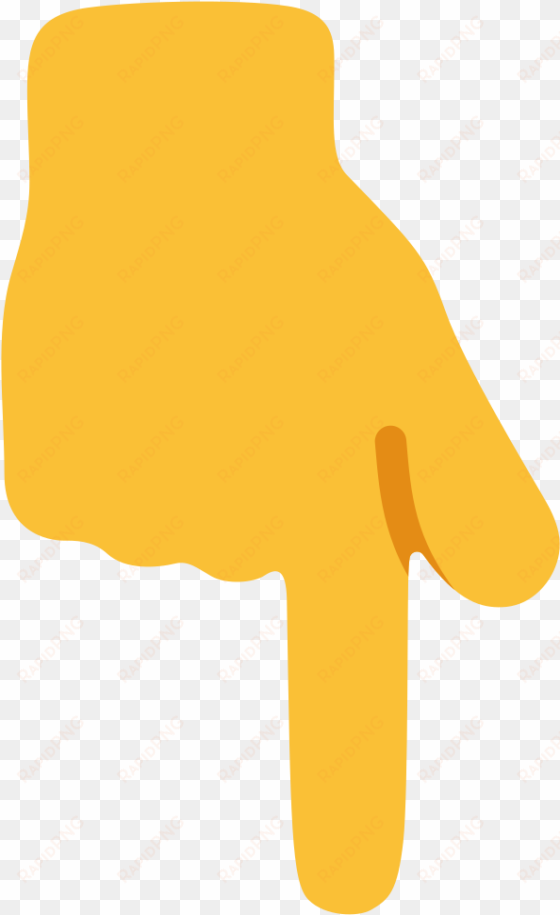 finger pointing emoji png - hand pointing down png