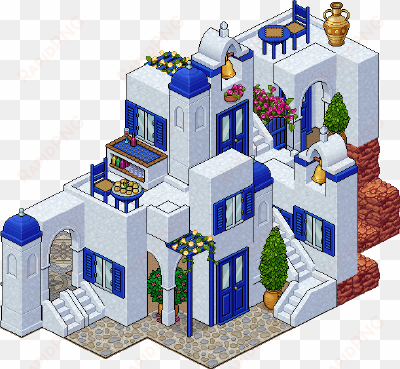 fira village bundle - habbo santorini