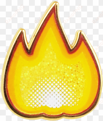 Fire Emoji Pin - Emoji transparent png image