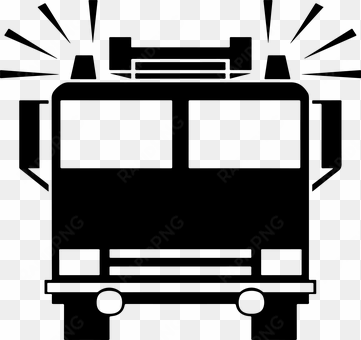 fire fireman firemen icon sirens transport - fire truck silhouette vector free