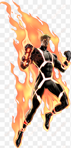 fire, human torch png transparent - human torch marvel now
