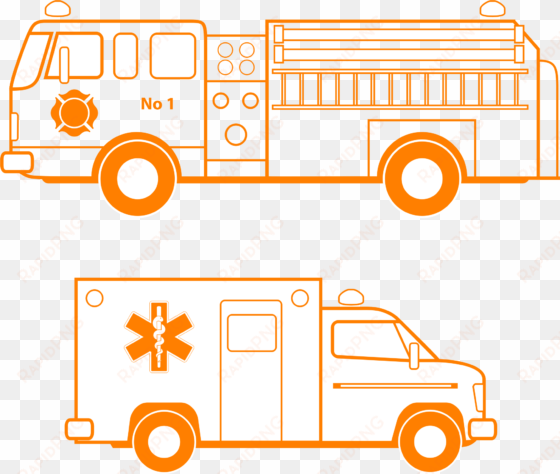 fire truck clipart ems - ambulance and fire truck clip art
