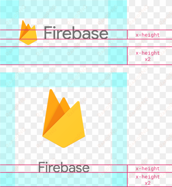 firebase logo examples with at least twice the height - logo