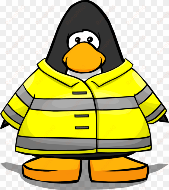 firefighter jacket from a player card2 - club penguin firefighter