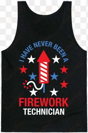 firework technician red white and blue tank top - time to get star spangled hammered