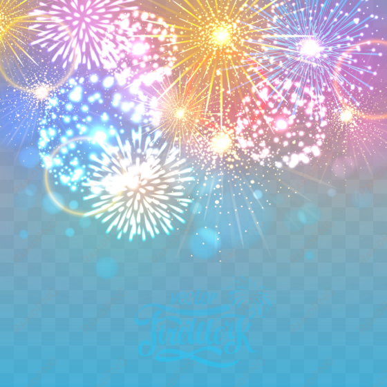 fireworks stock photography stock illustration - bright fireworks