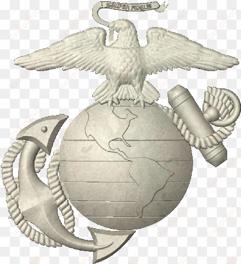 first marine corps emblem - marine corp 3d model