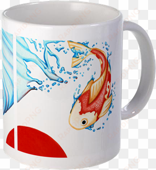 'fish out of water' watercolor art print coffee mug - fish out of water greeting cards (pk
