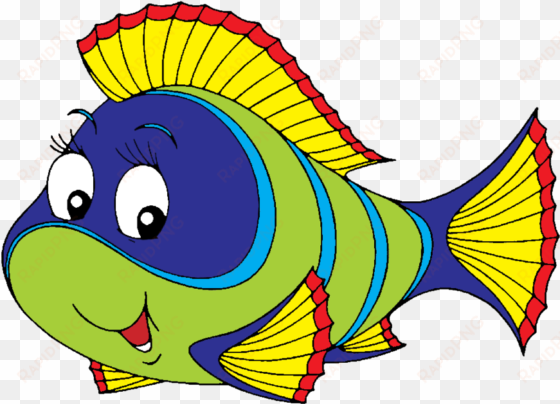 fish png clipart - pez de colores dibujo