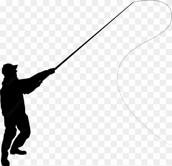 fishing pole png transparent free images - fly ishing silllouette