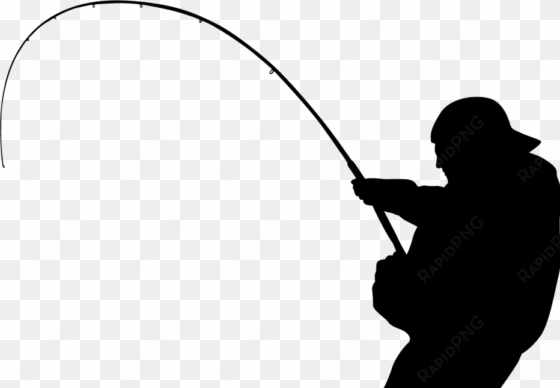 fishing pole silhouette at getdrawings - fishing rod png