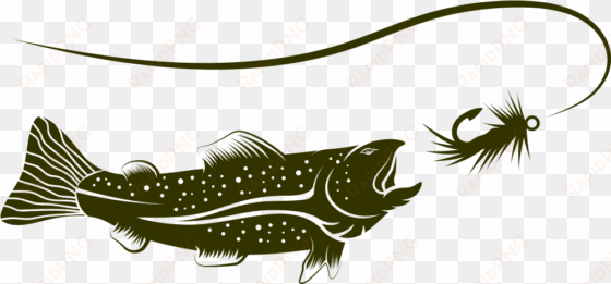 fishing rod fish hook illustration - fishing