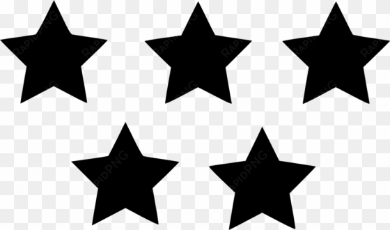 five star rating - 5 star icon png