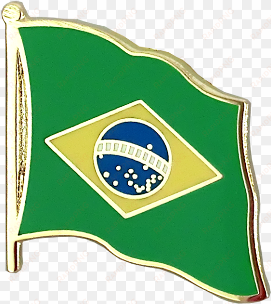 flag lapel pin - brazil