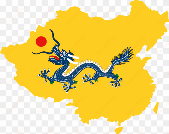 flag map of qing dynasty (1967×1563) - dank history memes