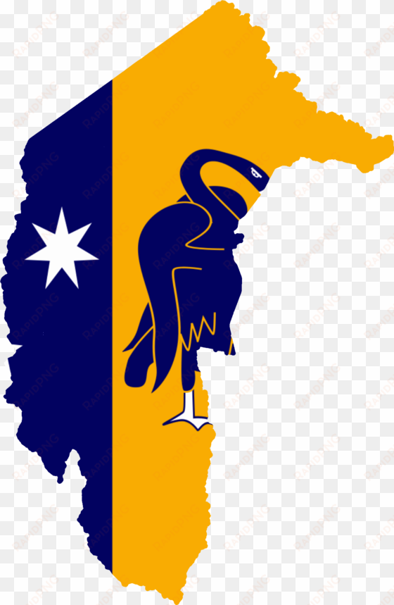 flag map of the australian capital territory - australian capital territory flag map