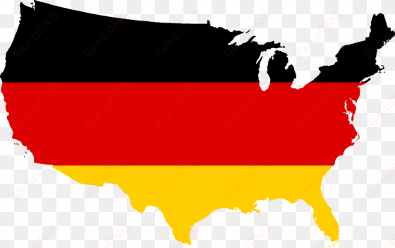 flag map of the united states - united states of germany