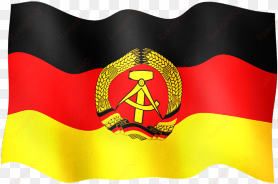 flag of east germany - east german flag animated