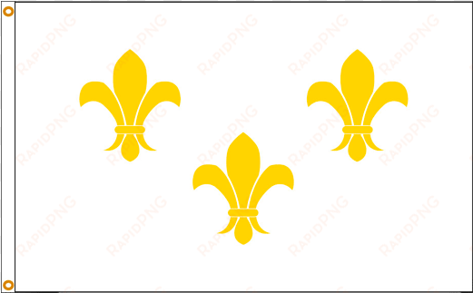 flagline fleur-de-lis - 3'x5' nylon flag (3/white)