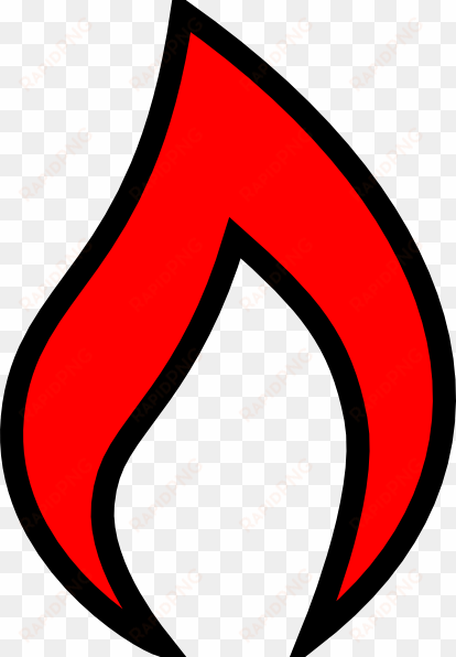 flame clipart small - clipart red flame