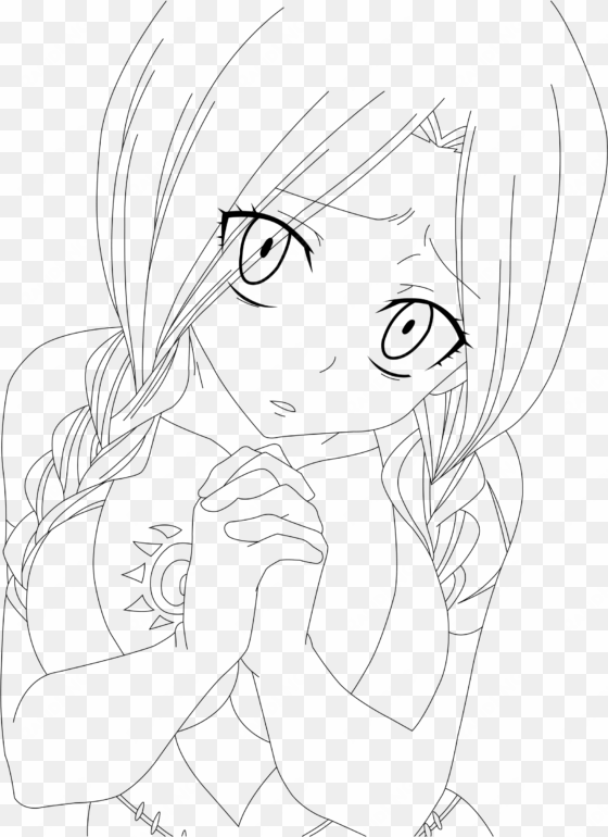 flare corona line art by tallguy94 on deviantart - line art fairy tail girl