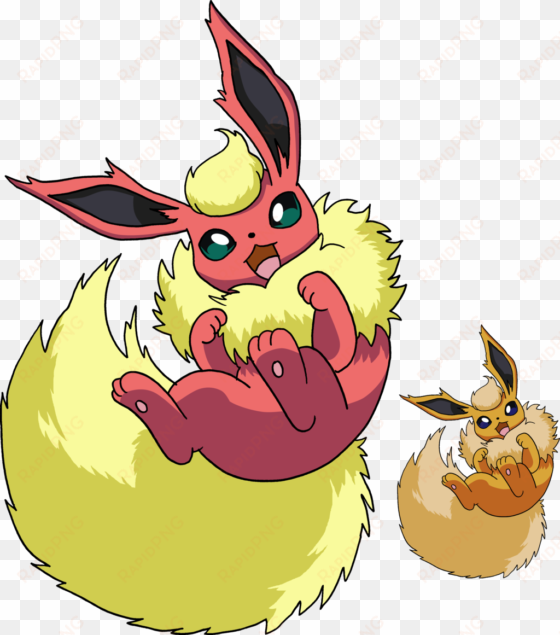 flareon & shiny flareon - flareon art