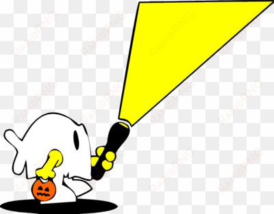 flashlight image trick or treater halloween clip art - trick or treat with flashlight